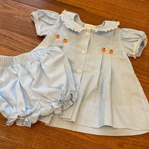 Grace and James bloomer set with pumpkins